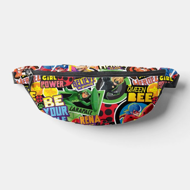Miraculous Superhero Characters Pattern Fanny Pack (Lay Down)