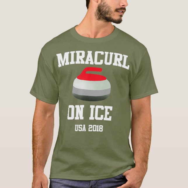 Miracurl On Ice USA 2018 Curling T-Shirt (Front)