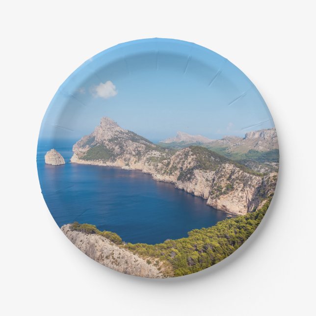 Mirador es Colomer in Cap de Formentor - Mallorca Paper Plates (Front)