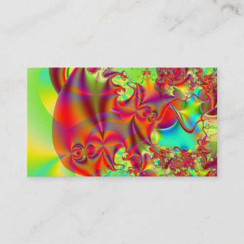 Mirador II · Fractal Art · Red &amp; Green Business Cards