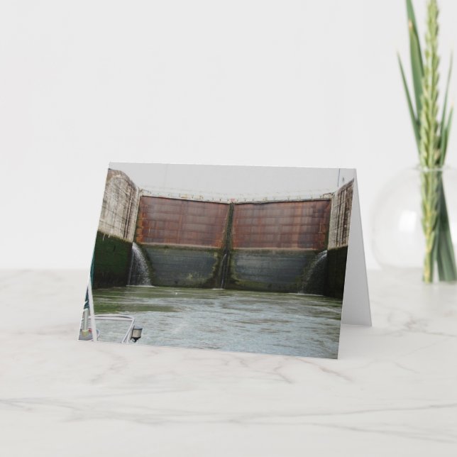 Miraflores Locks, Panama Canal Card (Front)