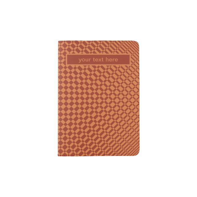 ‘Mirage’ | Amberglow on Terracotta | Passport Holder (Front)