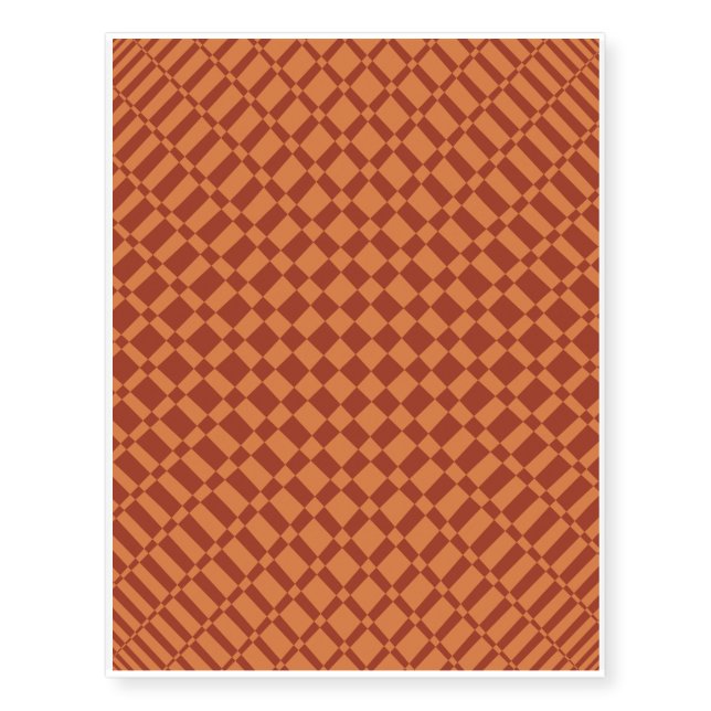 ‘Mirage’ | Amberglow on Terracotta | Temporary Tattoos (Front)