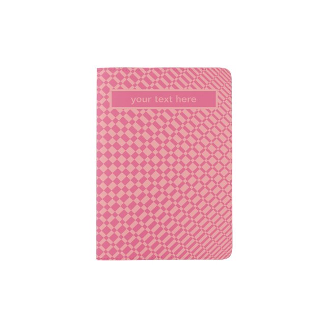 ‘Mirage’ | Candlelight Pink on Hot Pink | Passport Holder (Front)