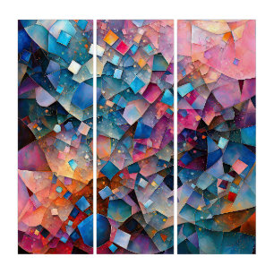 "Mirage Cascade" Colourful Abstract Art