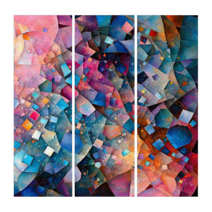 "Mirage Cascade" Colourful Abstract Art Landscape