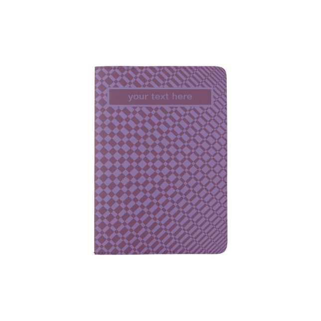 ‘Mirage’ | Chive Blossom on Dark Purple | Passport Holder (Front)