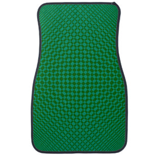 ‘Mirage’ Emerald Green on Deep Green Car Floor Mat