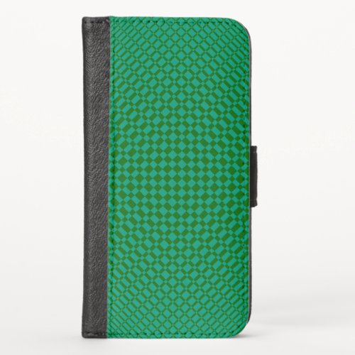 Mirage  Emerald Green on Deep Green  iPhone X Wallet Case