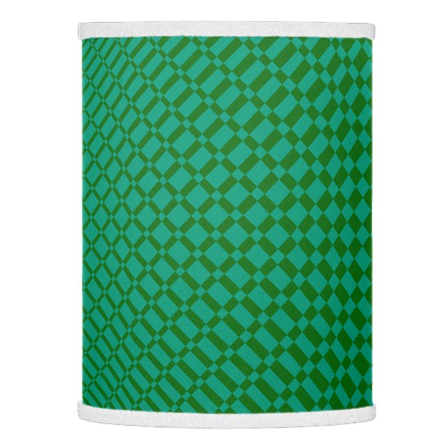 ‘Mirage’ | Emerald Green on Deep Green | Lamp Shade (Left)