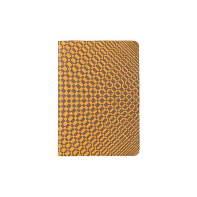 ‘Mirage’ | Emperador Brown on Radiant Yellow | Passport Holder (Front)