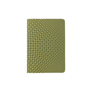 ‘Mirage’ | Golden Lime on Army Green | Passport Holder