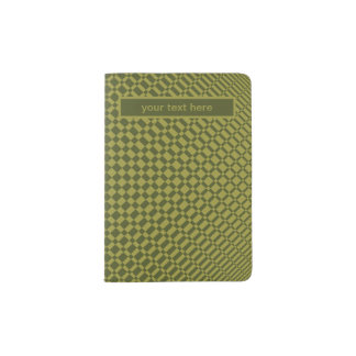 ‘Mirage’ | Golden Lime on Army Green | Passport Holder