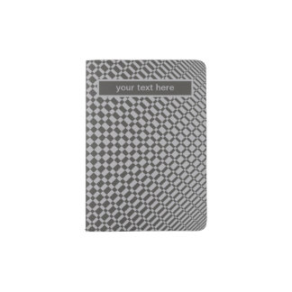 ‘Mirage’ | Harbor Mist Silver on Beluga Gray | Passport Holder