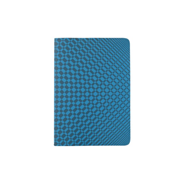 ‘Mirage’ | Ibiza Blue on Sailor Blue | Passport Holder (Front)