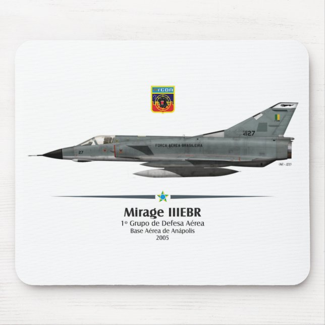 Mirage IIEBR - Brazilian Air Force - FAB Mouse Pad (Front)