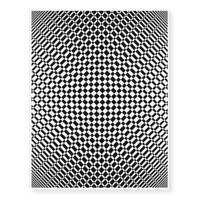 ‘Mirage’ | Jet Black on Transparent | Temporary Tattoos (Front)