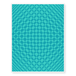 ‘Mirage’   Teal on Peacock Blue   Temporary Tattoos