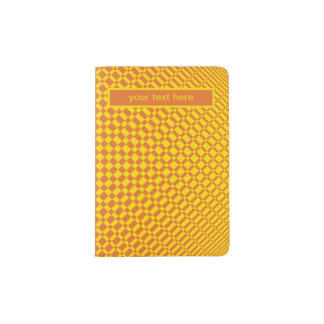 ‘Mirage’ | Vibrant Yellow on Russet Orange | Passport Holder