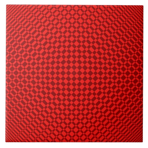 Mirage  Vivid Red on Deep Red  Ceramic Tile