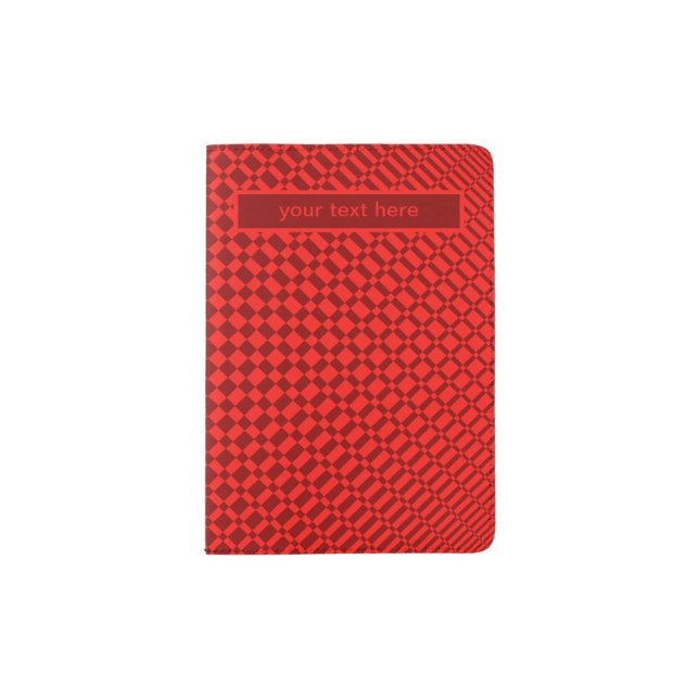 ‘Mirage’ | Vivid Red on Deep Red | Passport Holder (Front)
