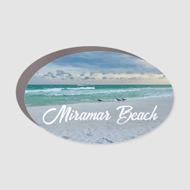 Miramar Beach Florida Beautiful Ocean Photography Car Magnet (Front)