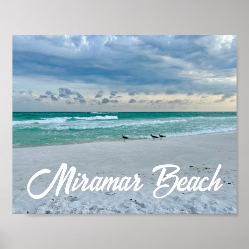 Miramar Beach Florida Beautiful Ocean Photography Poster
