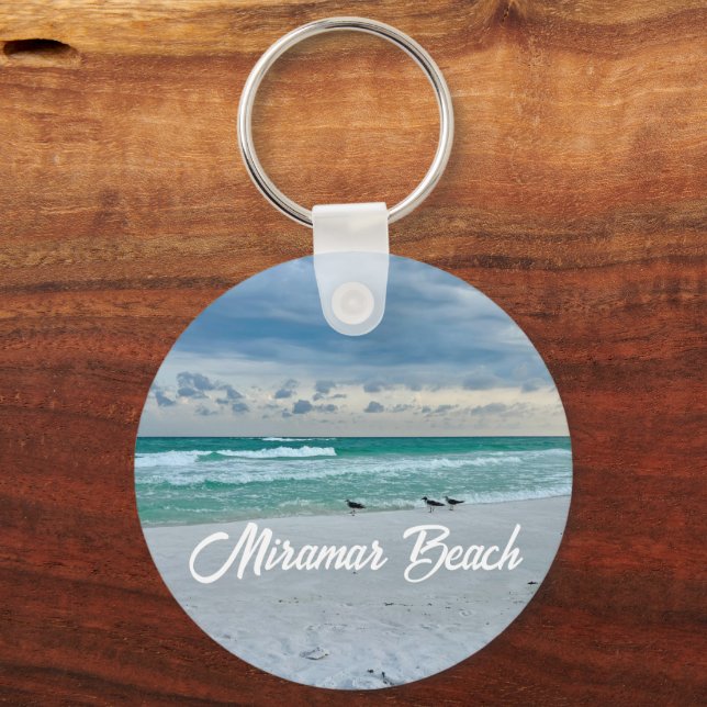 Miramar Beach Florida Beautiful Vacation Keepsake Keychain (Front)