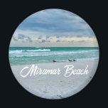 Miramar Beach Florida Beautiful Vacation Keepsake Magnet<br><div class="desc">A magnet of beautiful Miramar Beach Florida. Gorgeous emerald coast photography gift of the sandpipers on the edge of the ocean waves on the sand. Pretty seaside souvenir from Destin in the summer.</div>
