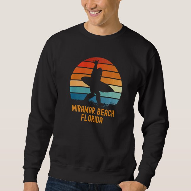 Miramar Beach  Florida Sasquatch Souvenir Sweatshirt (Front)