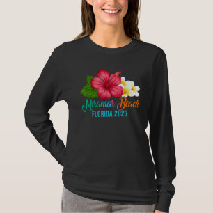 Miramar Beach Vacation Florida Tropical Hibiscus F T-Shirt