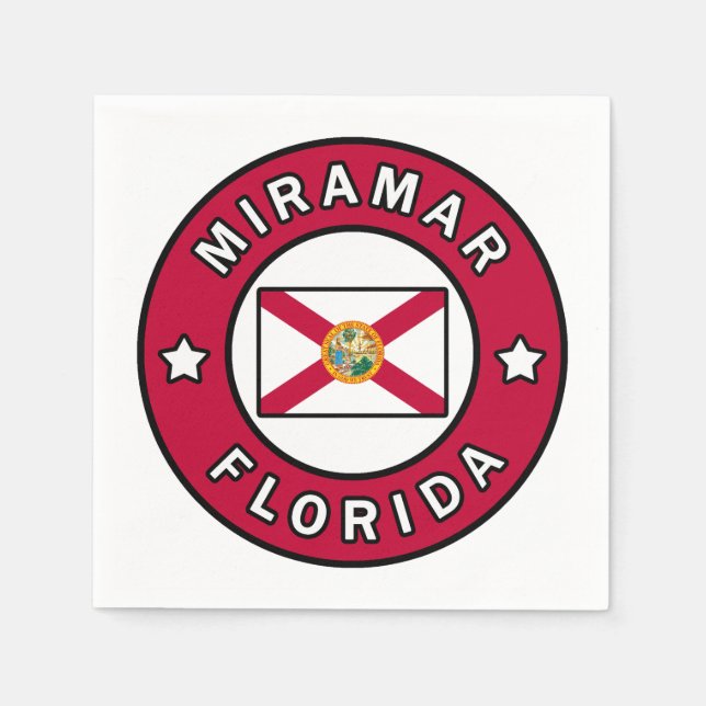 Miramar Florida Napkins (Front)