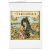 Miranda Cigar Label (Front)