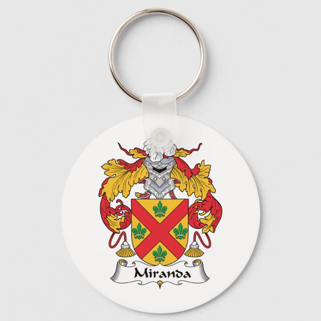 Miranda Family Crest Keychain (Front)