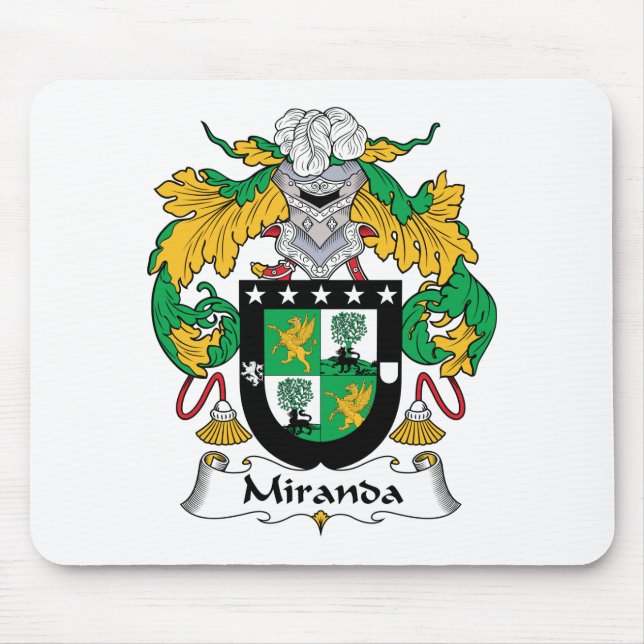 Miranda Family Crest Mouse Pad (Front)