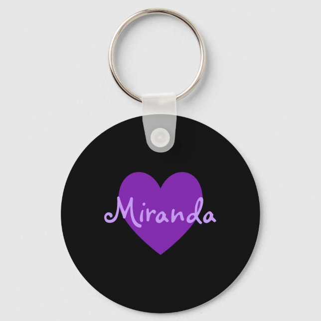 Miranda in Purple Keychain (Front)