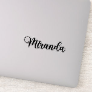 Miranda Name - Handwritten Calligraphy Sticker