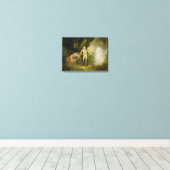 Miranda, Prospero and Ariel, from 'The Tempest' by Canvas Print (Insitu(Wood Floor))