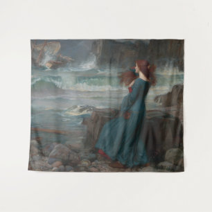 Miranda Tempest John William Waterhouse Art Tapestry