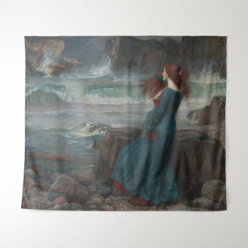 Miranda Tempest John William Waterhouse Art Tapestry