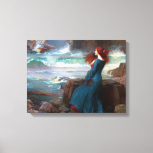 Miranda The Tempest John William Waterhouse Canvas Print
