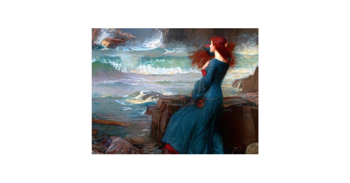 Miranda The Tempest John William Waterhouse Postcard Zazzle Com