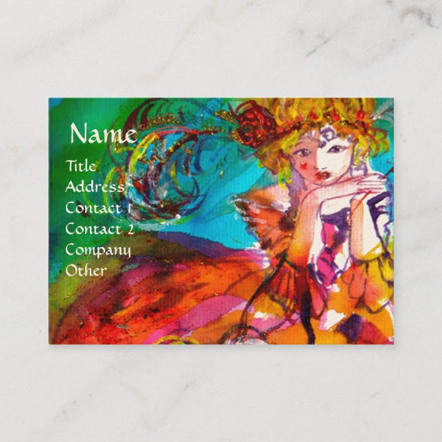 MIRANDOLINA / Fashion,Theater ,Costume Designer Business Card (Front)