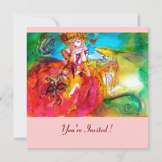 MIRANDOLINA MARDI GRAS MASQUERADE PARTY INVITATION (Front)