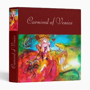 MIRANDOLINA ,Venetian Carnival Masks 3 Ring Binder