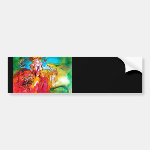 MIRANDOLINA   Venetian Carnival Masks Bumper Sticker