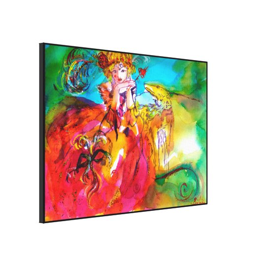 MIRANDOLINA / Venetian Carnival Masks Canvas Print