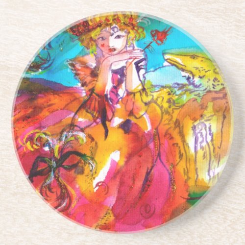 MIRANDOLINA   Venetian Carnival Masks Drink Coaster