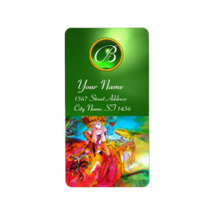 MIRANDOLINA / Venetian Carnival Masks Label