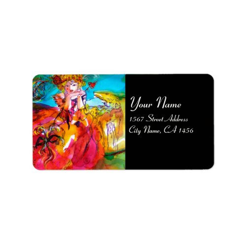 MIRANDOLINA   Venetian Carnival Masks Label